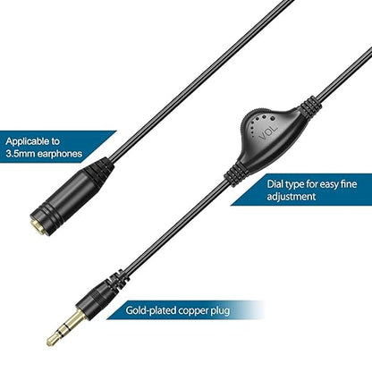 PChero 2 Packs 3.5mm Headphone Extension Cable, 3.3FT Male to Female Stereo - Image 3