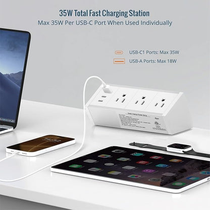 Tecmojo Desk Clamp Power Strip 3 Outlet - Image 3
