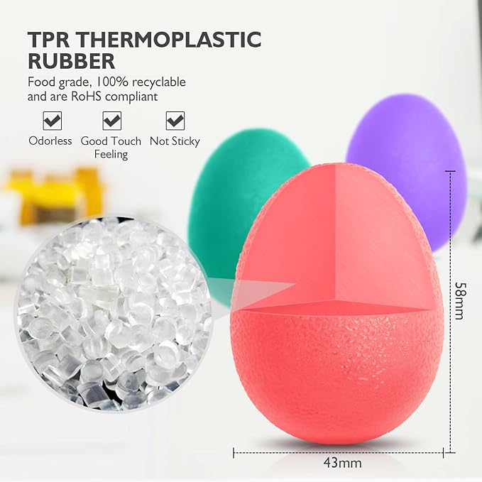 Peradix Hand Grip Strength Trainer, Stress Relief Ball, Wrist Rehab Therapy - Image 4