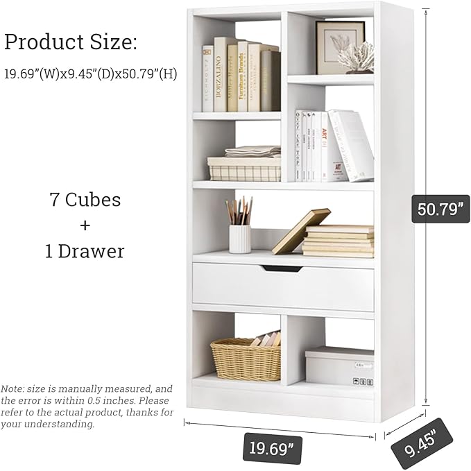 IOTXY Wooden Open Shelf Bookcase - Image 3