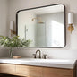 ANDY STAR Bathroom Mirrors for Wall, Rounded Rectangle Mirror, Framed in by ANDYSTAR