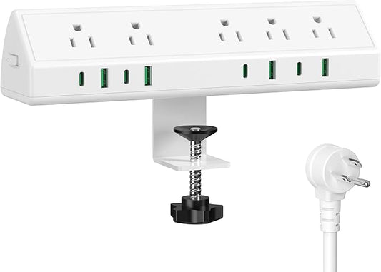 Jgstkcity Desk Clamp Power Strip, 45W Fast Charging Station, 4 USB-C, 4 USB-A by Jgstkcity