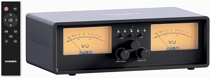 ET30 VU Meter Amplifier Speaker Selector Switch Box, 2 in 2 Out Vintage Switcher by NEOHIPO