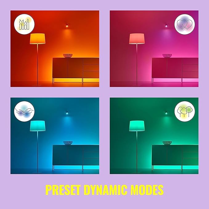 WiZ Color ST19 Color Filament LED Smart Bulb - Image 4
