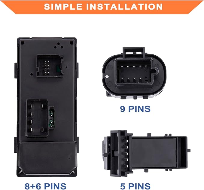 Power Window Control & Front Driver Side Mirror Switch & Door Lock Switch - Image 4