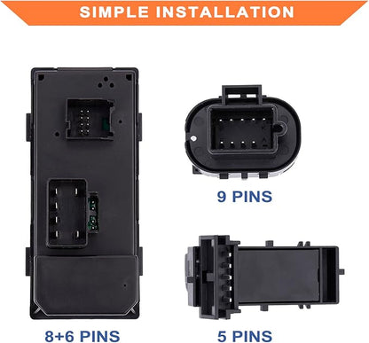 Power Window Control & Front Driver Side Mirror Switch & Door Lock Switch - Image 4