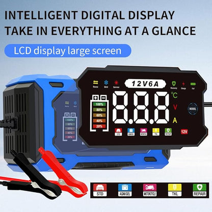6-Amp 12V Smart Car Battery Charger, Battery Maintainer Trickle Charger - Image 5