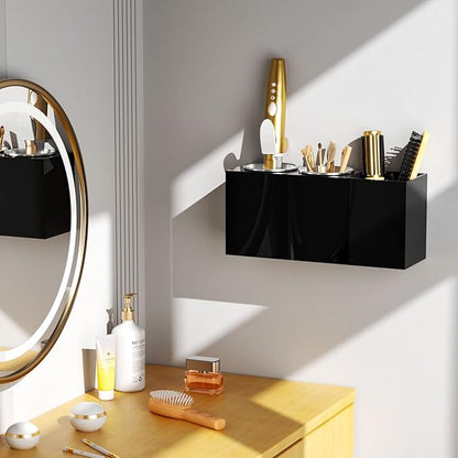 NIUBEE Hair Dryer Holder, Hair Tool Organizer Wall Mount, Blow Dryer Holder - Image 4