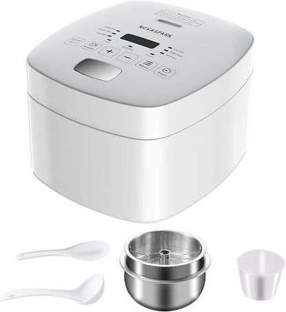 Novaspark Low Carb Rice Cooker Stainless Steel Inner Pot, Mini Stainless Steel by NovaSpark