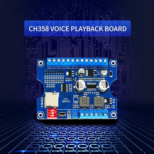 Voice Playback Module with 1GB Card, 80W Low Lever Trigger DC 9-24V CH358D Chip - Image 2