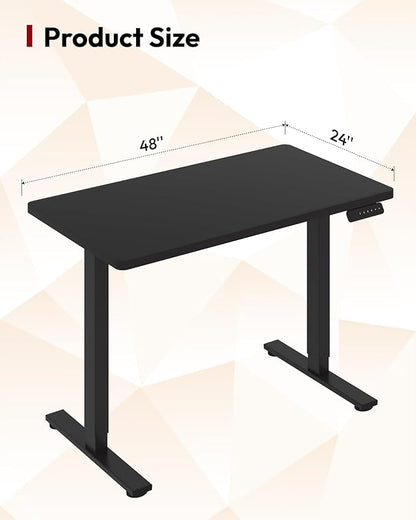 SANODESK Electric Standing Desk 48 x 24 Inches Whole-Piece Desktop Height - Image 3