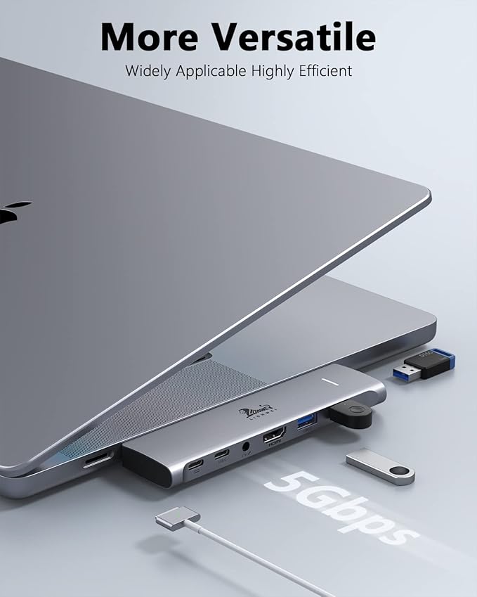 USB C Hub Adapter for MacBook Pro/Air M1M2M3 2022 2021 2020 13"15"16", 100W - Image 7