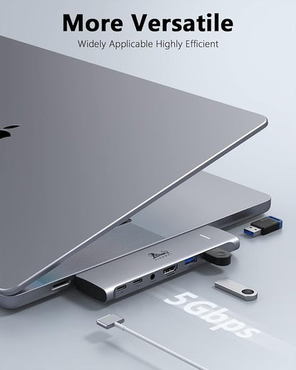 USB C Hub Adapter for MacBook Pro/Air M1M2M3 2022 2021 2020 13"15"16", 100W - Image 7