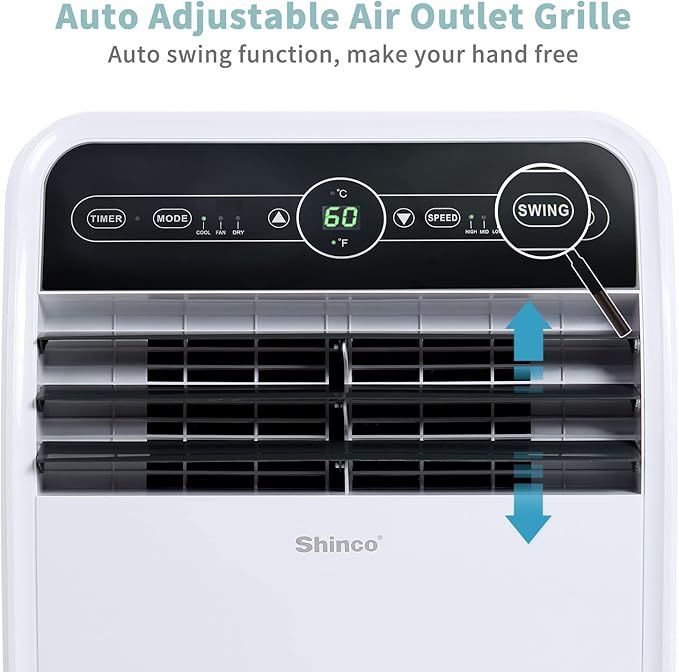 Shinco 12, 000 BTU Portable Air Conditioner - Image 4
