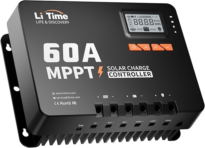 LiTime 60 Amp MPPT 12V/24V/36V/48V/Auto DC Input Solar Charge Controller is by LiTime