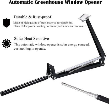 Automatic Window Opener for Greenhouse Solar Sensitive Auto Greenhouse Vent - Image 2