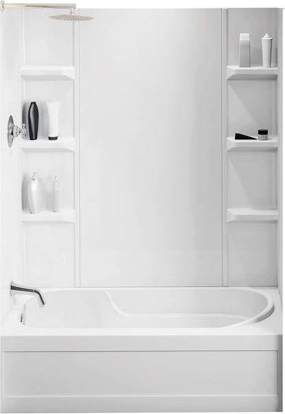 White Polystyrene Tub Wall Surround 32"x 60"x 58" by NoahWilliamHome