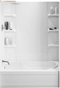 White Polystyrene Tub Wall Surround 32"x 60"x 58" by NoahWilliamHome