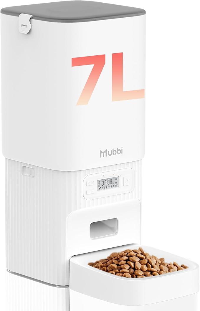 Automatic Cat Feeders, 7L/29 Cups Automatic Dog Feeder by Mubbi