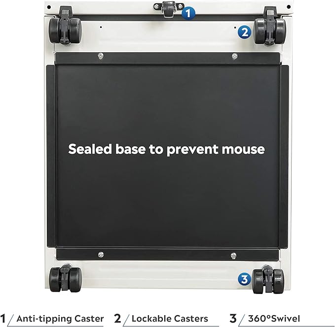 DEVAISE 2 Drawer Mobile File Cabinet - Image 7