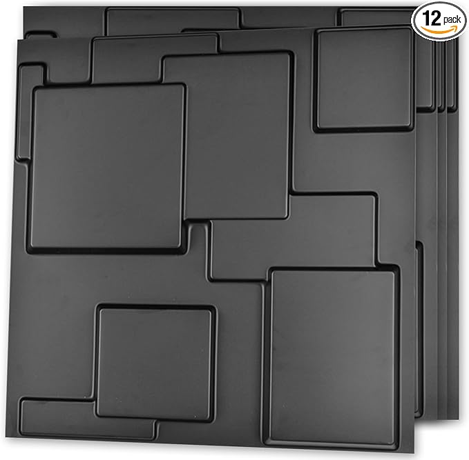 Art3d 19.7" x 19.7" Wall Panel City by Art3d