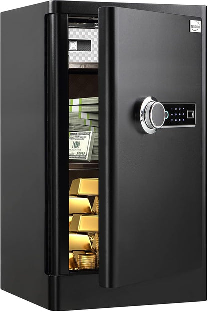 Tenamic Deluxe Biometric Fingerprint Safe Box Smart Touch Screen Fireproof Safe by Tenamic