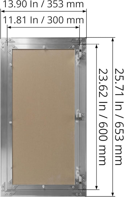12" x 24" Inch Aluminum Drywall Access Panel - Image 5