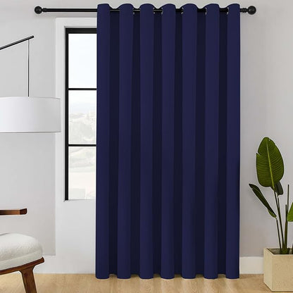 ChrisDowa Room Divider Curtain 108 Inches Long, Wide Blackout Sliding Door by ChrisDowa
