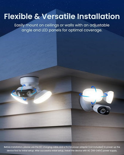 REOLINK Elite Floodlight WiFi, 4K 8MP 180° Panoramic Wired Floodlight Camera - Image 8