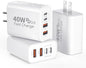 USB C Wall Fast Charger Block, 40W 4-Port Type C Chargers Fast Charging Blocks by Duloch