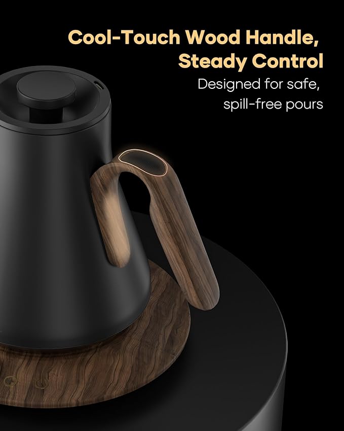 Cocinare FLOW B9 Gooseneck Electric Kettle, Precise Temperature Control - Image 6