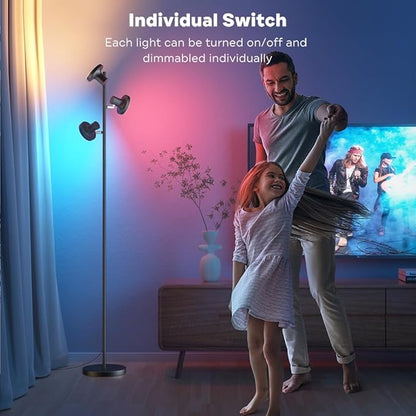 SIBRILLE RGB Floor Lamp, 36W Bright LED Standing Lamp - Image 3