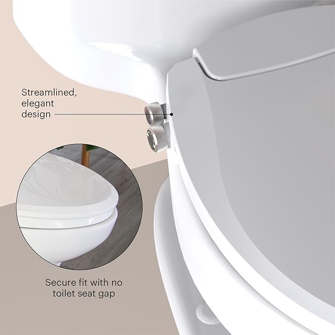 Brondell Bidet Toilet Seat, Non-Electric Swash Ecoseat, Fits Elongated Toilets - Image 8
