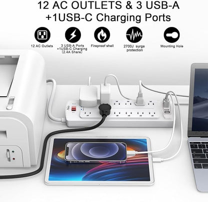 Power Strip, ALESTOR Surge Protector - Image 2