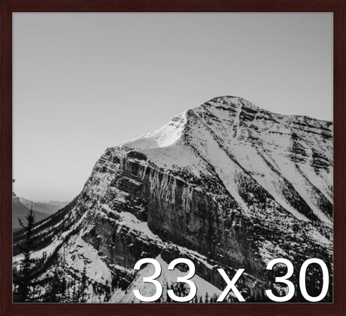 Frame It Easy 33 x 30 Merlot Wood Frame by FrameItEasy