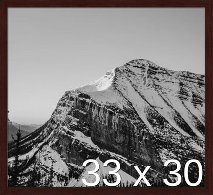 Frame It Easy 33 x 30 Merlot Wood Frame by FrameItEasy