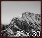 Frame It Easy 33 x 30 Merlot Wood Frame by FrameItEasy