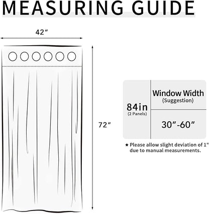 Easy-Going Blackout Curtains for Bedroom, Solid Thermal Insulated Grommet and - Image 7