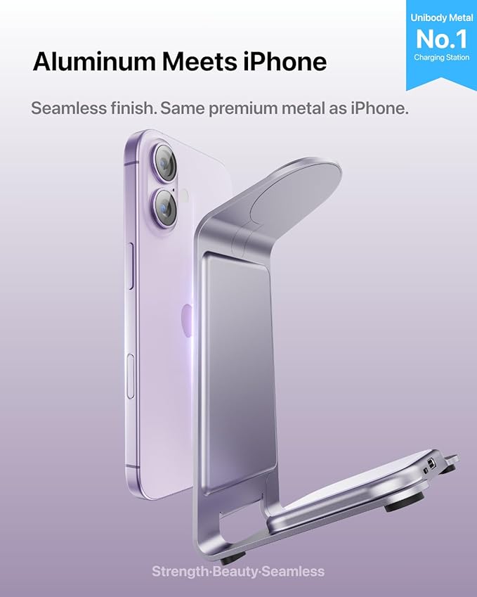 Intoval Aluminum 3 in 1 Wireless Charging Station - Image 2