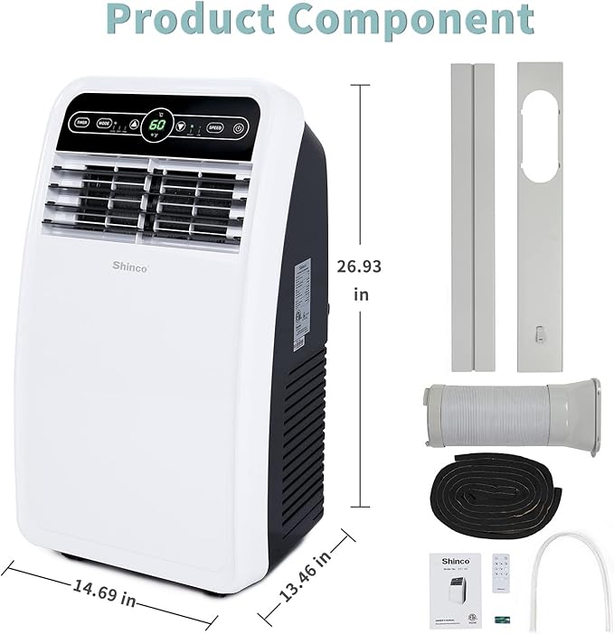 Shinco 8, 000 BTU Portable Air Conditioner, AC Unit - Image 8