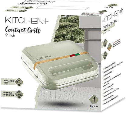 Living+ 9-Inch Electric Grill & Panini Press – Non-Stick Indoor Grill, 2-Slice - Image 4