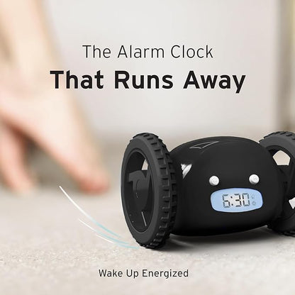 CLOCKY Extra Loud Alarm Clock for Heavy Sleepers on Wheels Rolls Runaway - Image 7