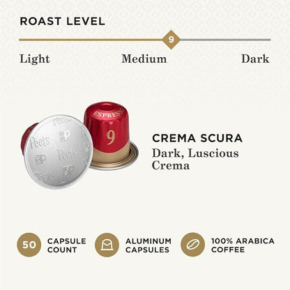 Peet's Coffee, Medium Roast Espresso Capsules, Compatible - Image 3