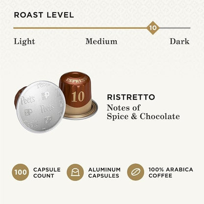 Peet's Coffee, Dark Roast Espresso Capsules, Compatible - Image 3