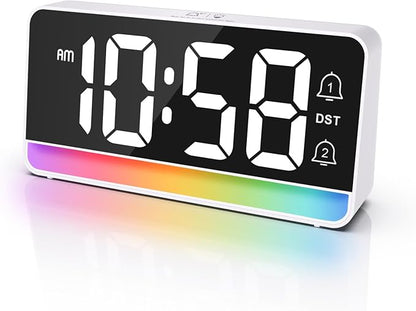 Alarm Clocks for Bedrooms, Digital Bedside Clock by oviouit