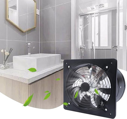 XUFOPLY 12 Inch Exhaust Fan, 110V 125W Wall Mounted Vent Fans 2800RPM Kitchen - Image 2