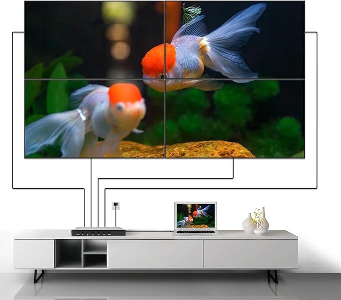 Video Wall Controller HDMI 1X4, Splicing Professional Processor - Image 4