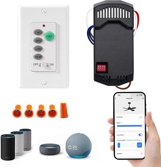 Humpptom Ceiling Fan Remote Control and Receiver Kit, Replacement by Humpptom