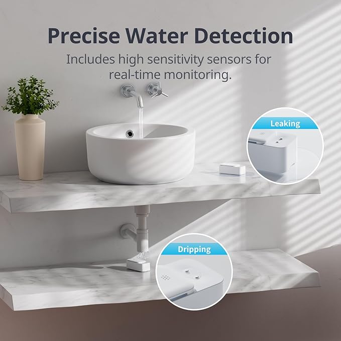 SwitchBot Smart Water Leak Detector, 100dB Adjustable Alerts & App Alerts - Image 5