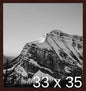 Frame It Easy 33 x 35 Merlot Wood Frame by FrameItEasy